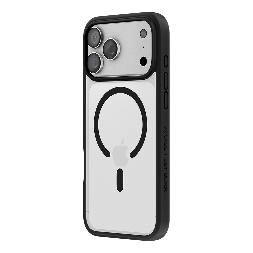 Capa Jet Black Magsafe VX Case iPhone 17 Pro Max - Transparente com Borda Preta
