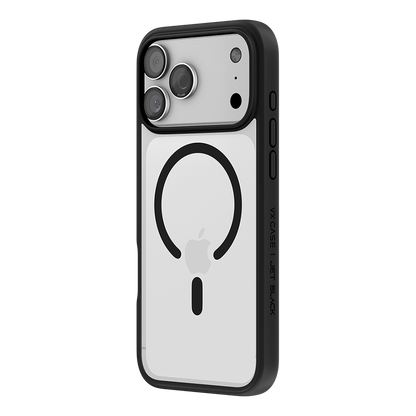 Capa Jet Black Magsafe VX Case iPhone 17 Pro Max - Transparente com Borda Preta