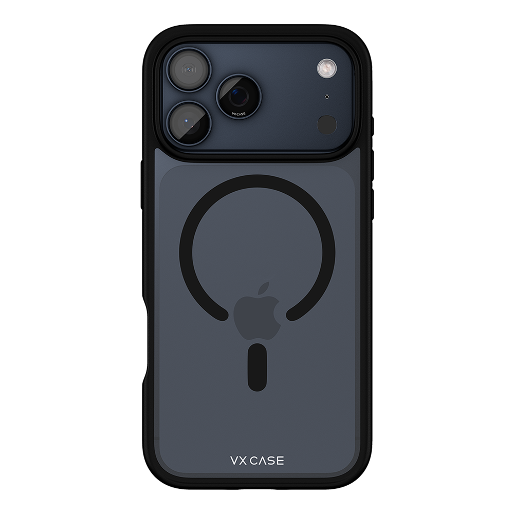 Capa Jet Black Magsafe VX Case iPhone 17 Pro Max - Transparente com Borda Preta