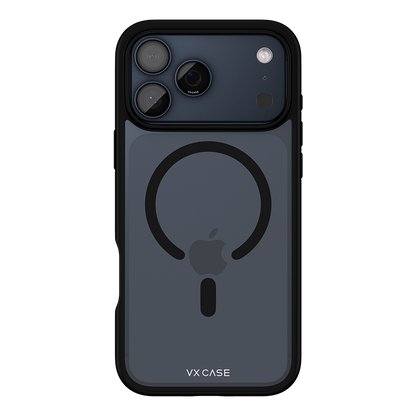 Capa Jet Black Magsafe VX Case iPhone 17 Pro Max - Transparente com Borda Preta