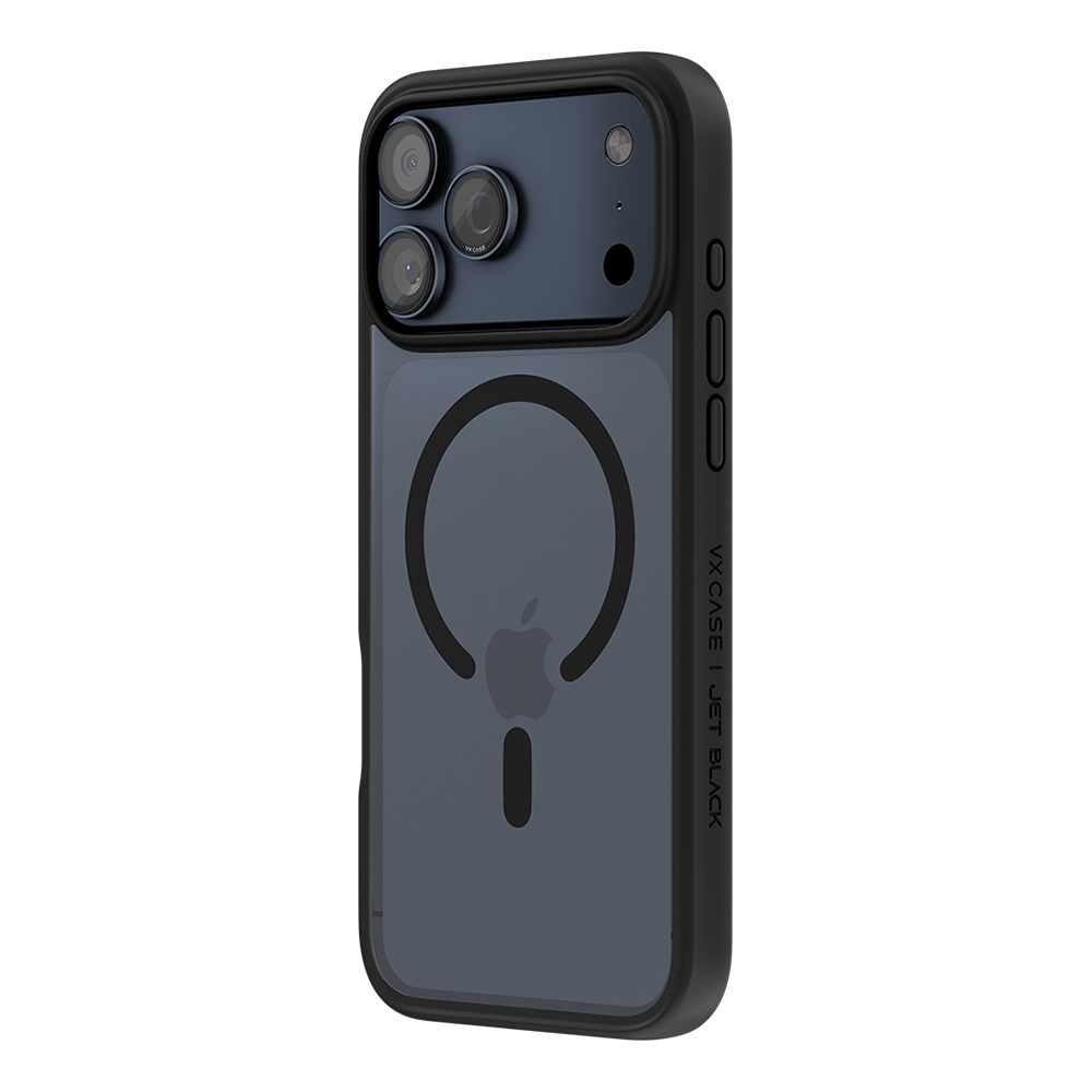 Capa Jet Black Magsafe VX Case iPhone 17 Pro Max - Transparente com Borda Preta