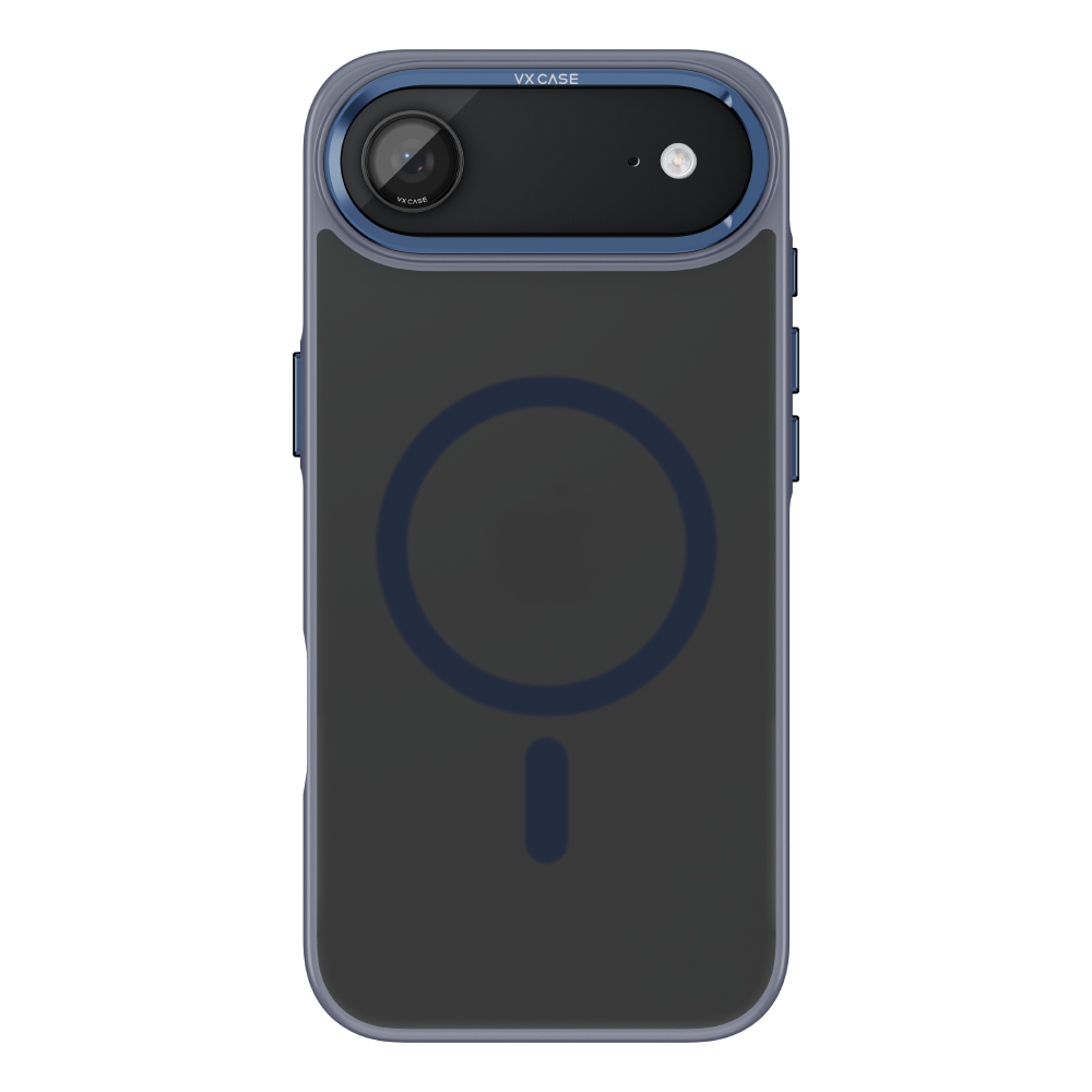 Capa Titanium VX Case Magsafe com Fundo Fosco para iPhone 17 Air - Preto Azulado
