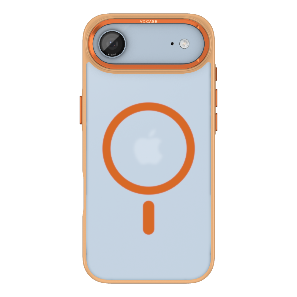 Capa Titanium VX Case Magsafe com Fundo Fosco para iPhone 17 Air - Laranja