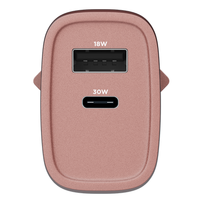 Carregador Turbo PD 30W com 2 portas USB e Type C - Mini Boost