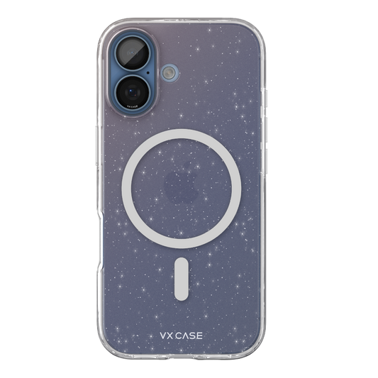 Capa Dark Glitter Magsafe VX Case iPhone 17 - Preto Translúcido