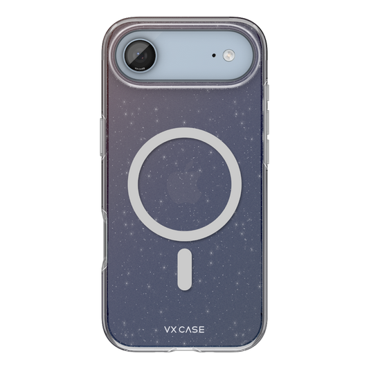 Capa Dark Glitter Magsafe VX Case iPhone 17 Air - Preto Translúcido