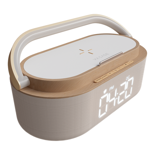 Clock Charger Pro 15W VX Case - Bege e Rosé Gold