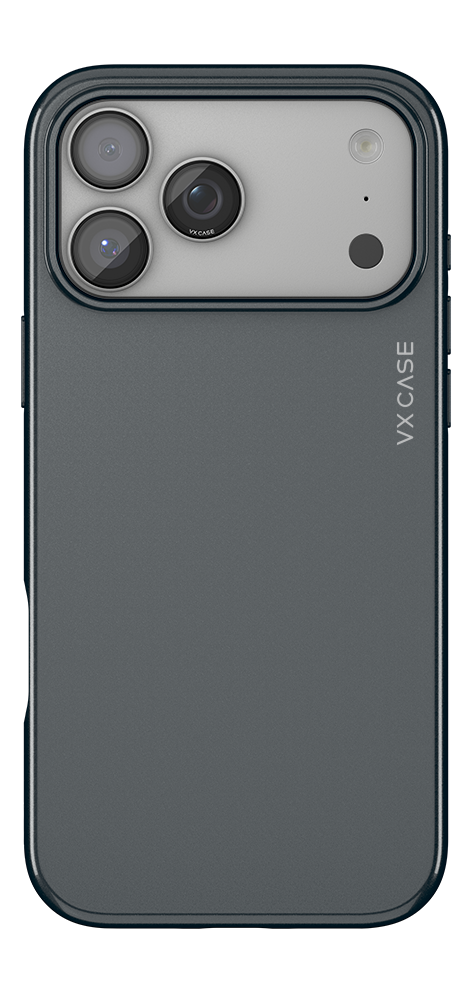 Capa Classic Polymer com Veludo Magsafe VX Case iPhone 17 Pro Max - Cinza Escuro
