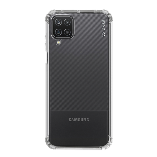 Capa de Silicone Rígida VX Case para Galaxy A12 - Transparente