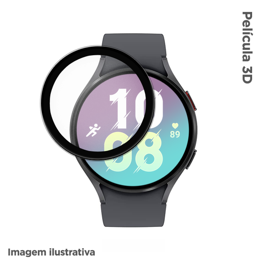 Película 3D VX Case para Galaxy Watch 5 44mm / QCY GTS8 - Transparente