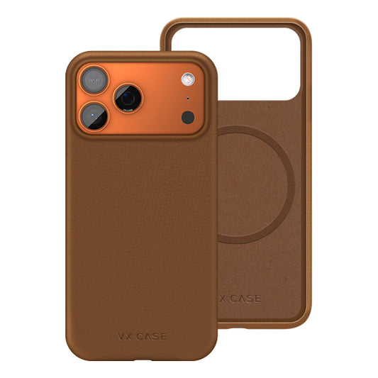 Capa Couro Magsafe VX Case para iPhone 17 Pro Max - Marrom