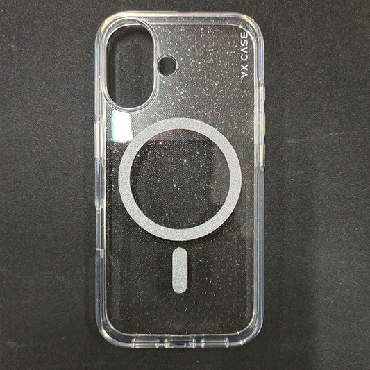 Capa Shine Glitter Magsafe VX Case iPhone 16 - Transparente