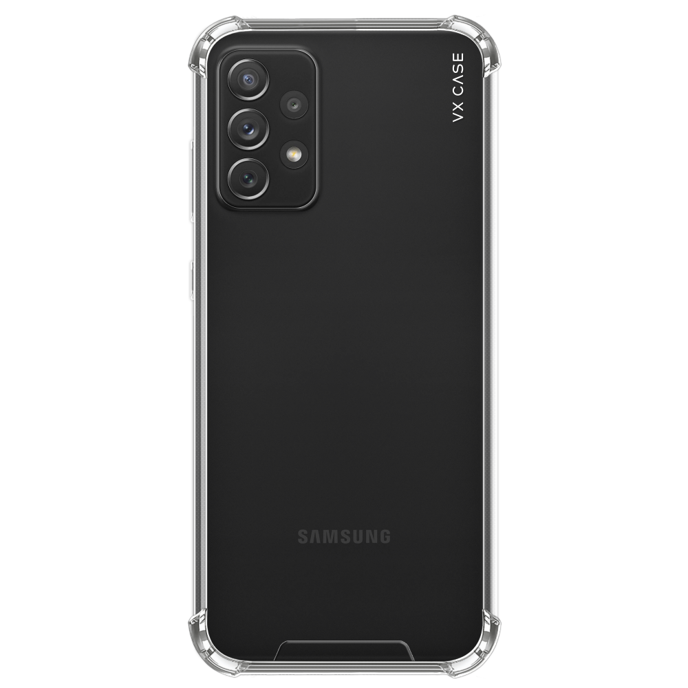 Capa de Silicone Rígida VX Case para Galaxy A72 - Transparente
