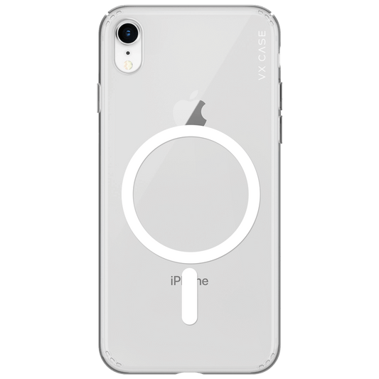 Capa Magsafe para iPhone XR - Silicone Rígida Transparente
