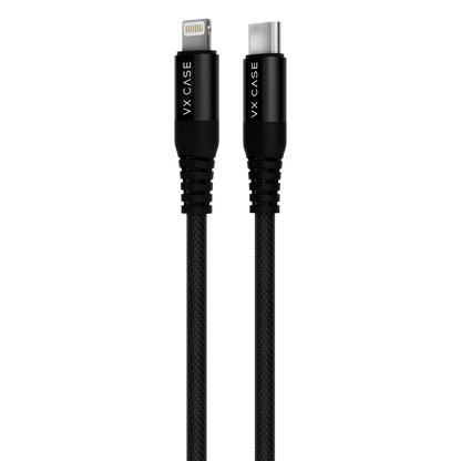 Cabo para iPhone/iPad USB Tipo-C Lightning Dragon 1,20m VX Case Preto - VX Case