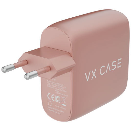 Carregador de Parede com 2 portas USB + 1 Type-C Turbo 32W Turbo Rose