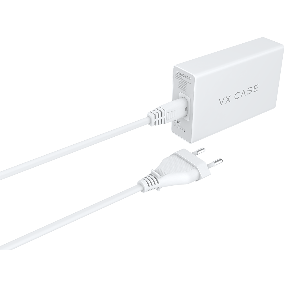 Carregador de Parede com 4 portas USB 1 Type-C 60w Turbo - VX Case