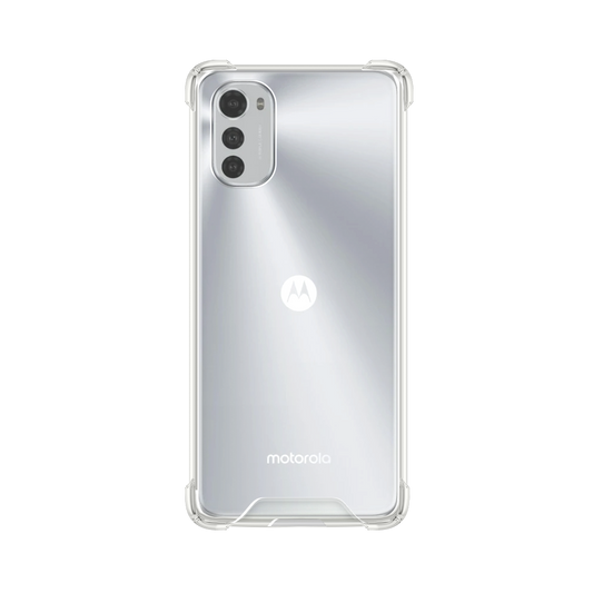 Capa de Silicone Rígida VX Case para Moto E32 - Transparente